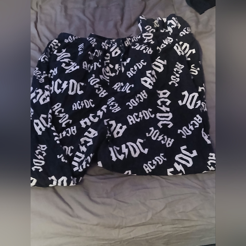 ACDC Black and White Lounge Shorts